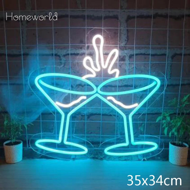 Cocktail neon sign LED Neon Light for Bar Party Restaurant NightClub Bar Decor Accessories Home Kitchen wall decoration Light