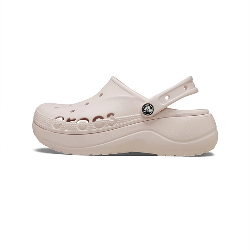 Crocs Classic Mega Crush Clog Women's Pink Perforated Clogs  Stylish Comfortable Minimalist Versatile Durable 208186-6PI