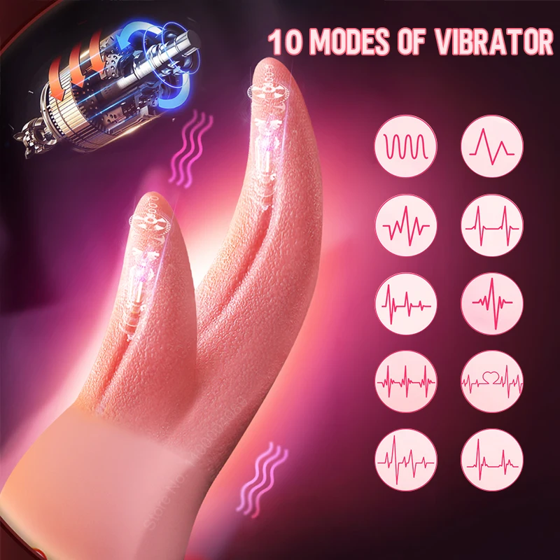 anal Tongue Vibrator for Women nipple stimulation Clitoris Vagina Female Masturbation Adults Sex Toys 18 toy for cake