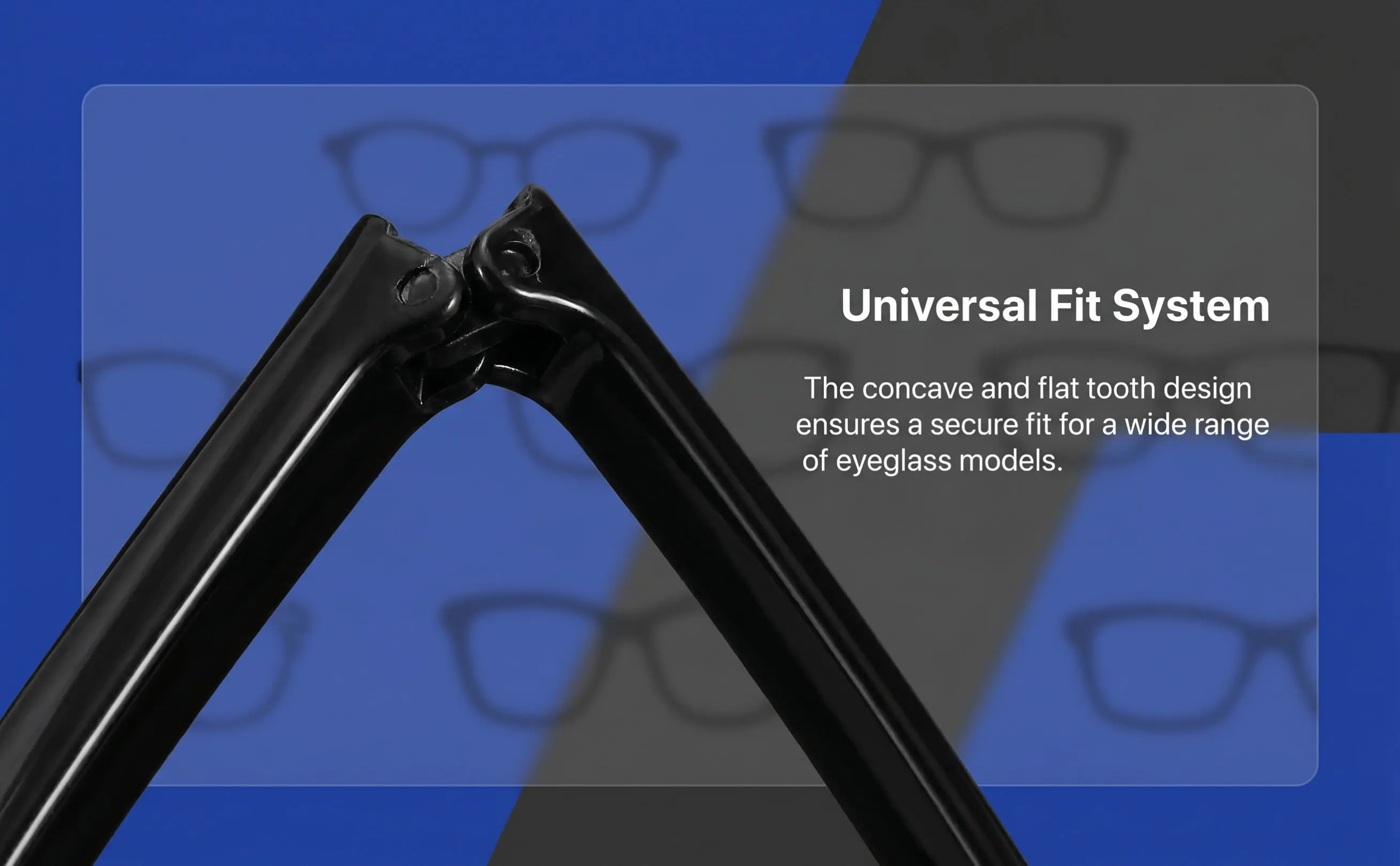 1Pair Replacement Temple Arms for Eyeglasses Sunglasses Sports Safety Glasses Universal Concave Flat Tooth Design Glasses Leg