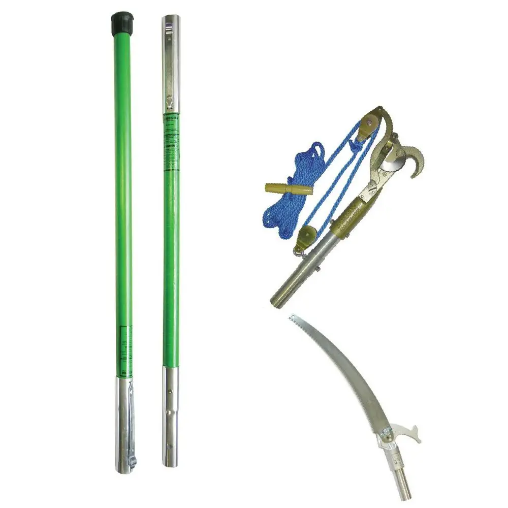 

LS6PKG5 LSSeries Double Pulley Tree Pruner and Pole Saw Kit with Two 6Foot Fiberglass Poles