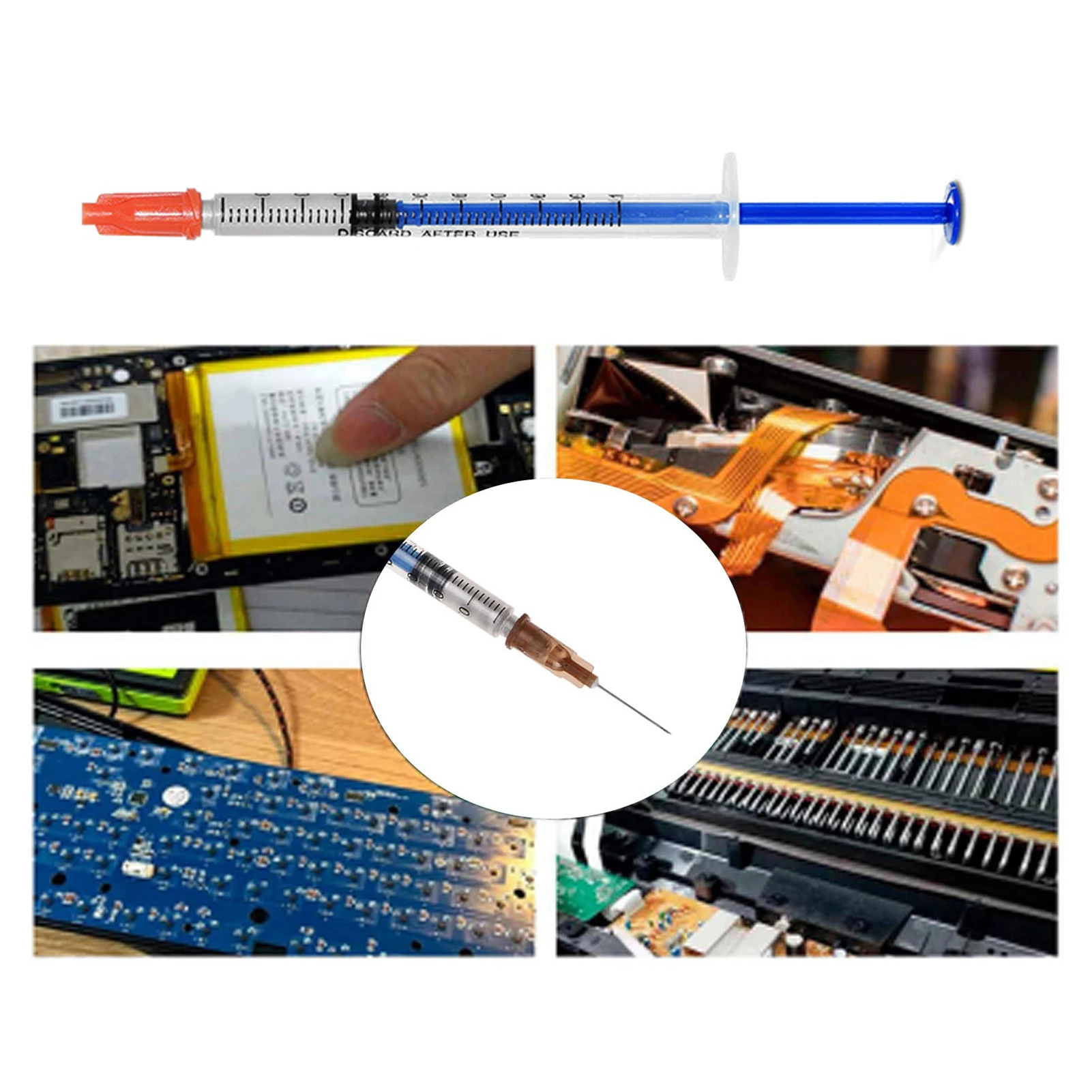 قلم إيبوكسي فضي موصل لدائرة PCB لإصلاح أثر PCB طلاء فضي موصل كهربائيًا لاستعادة آثار الدائرة