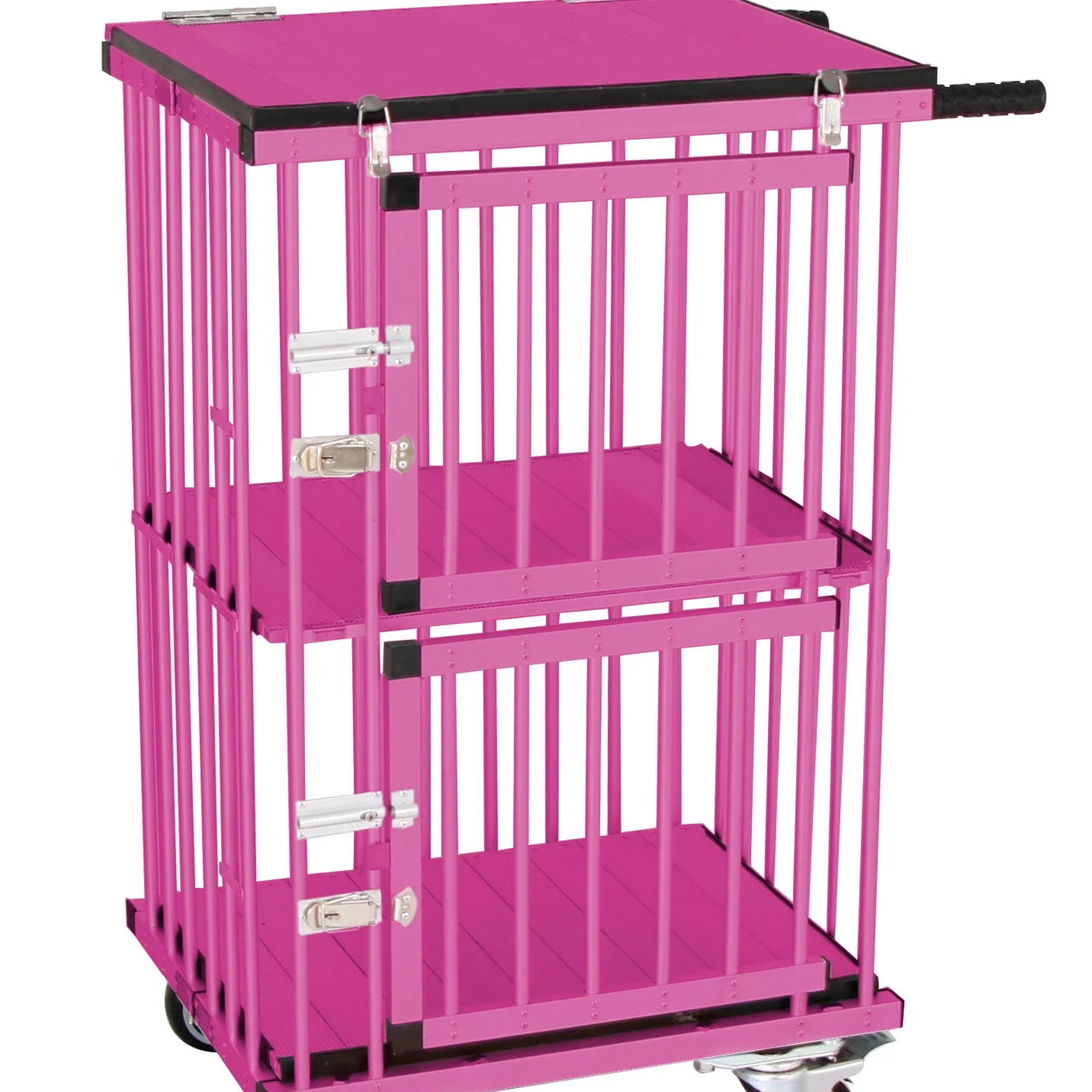 

Wholesale Aluminum Dog Trolley Pet Carrier With Wheels Portable Pet Carrier Pet Cages & Houses