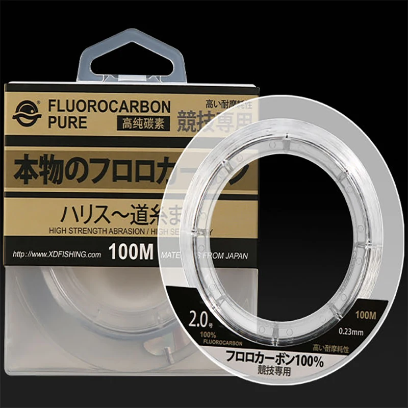 99% Fluorocarbon Fishing Line 100M Japanese Imported Carbon Fiber Line 1-25kg Monofilament Sinking Line Sea fishing Pesca