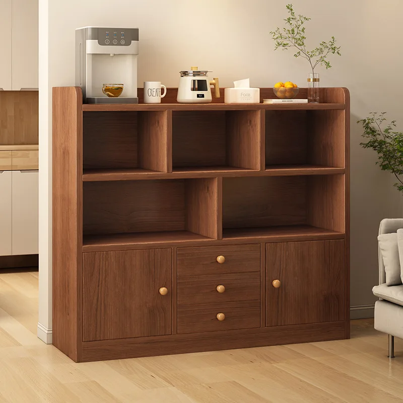 

Новая китайская книжная полка, интегрированная у стены, шкаф для хранения в гостиной, чайный шкаф, решетчатый шкаф для детского сада.