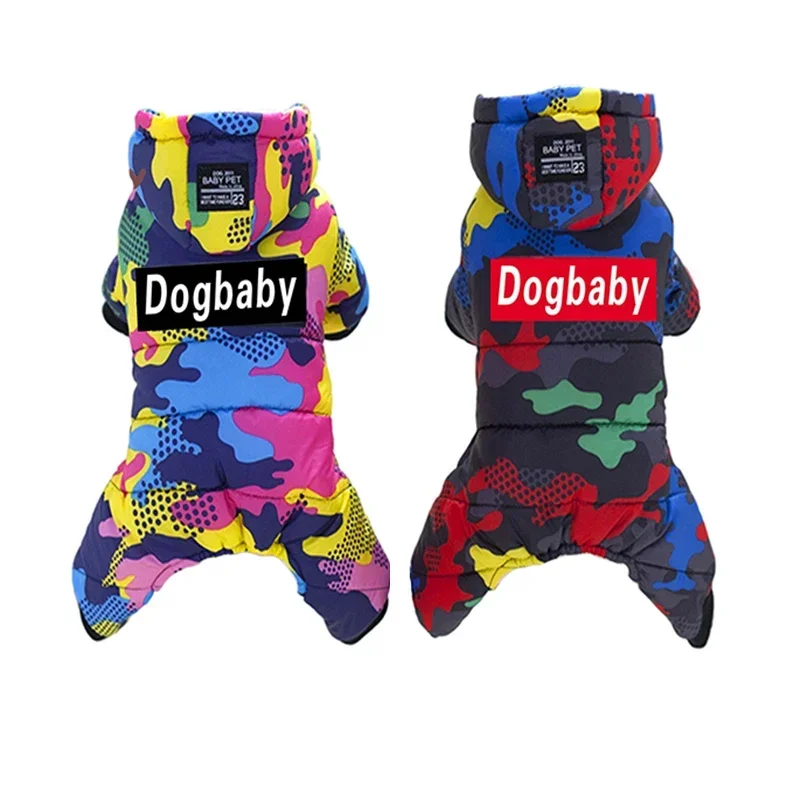 Winter Dog Clothes for Small Dogs Waterproof Dog Jumpsuit Fleece Warm Pet Jacket Yorkie Poodle Chihuahua Outfits Puppy Costume