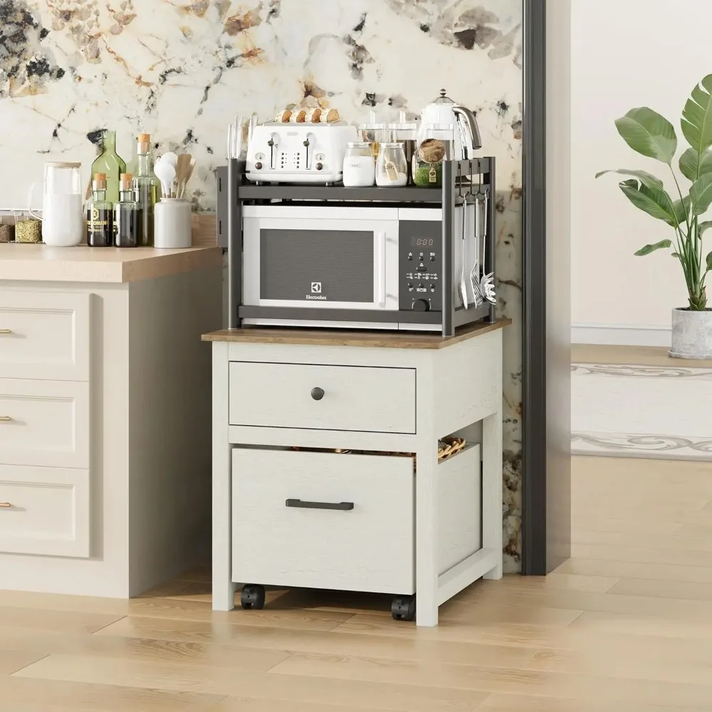 

Mini ridge Stand with Movable Der, Heavy Duty ridge Stand with Lockable Wheels, Storage Cabinet or Dorm, Kitchen, Living Room, R