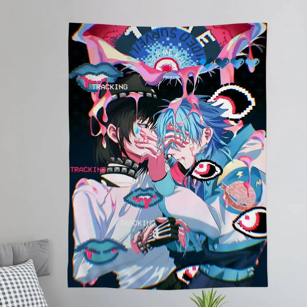 D-DRAMAtical Murder Hippie Wall Hanging Tapestries Bohemian Wall Tapestries Mandala INS Home Decor
