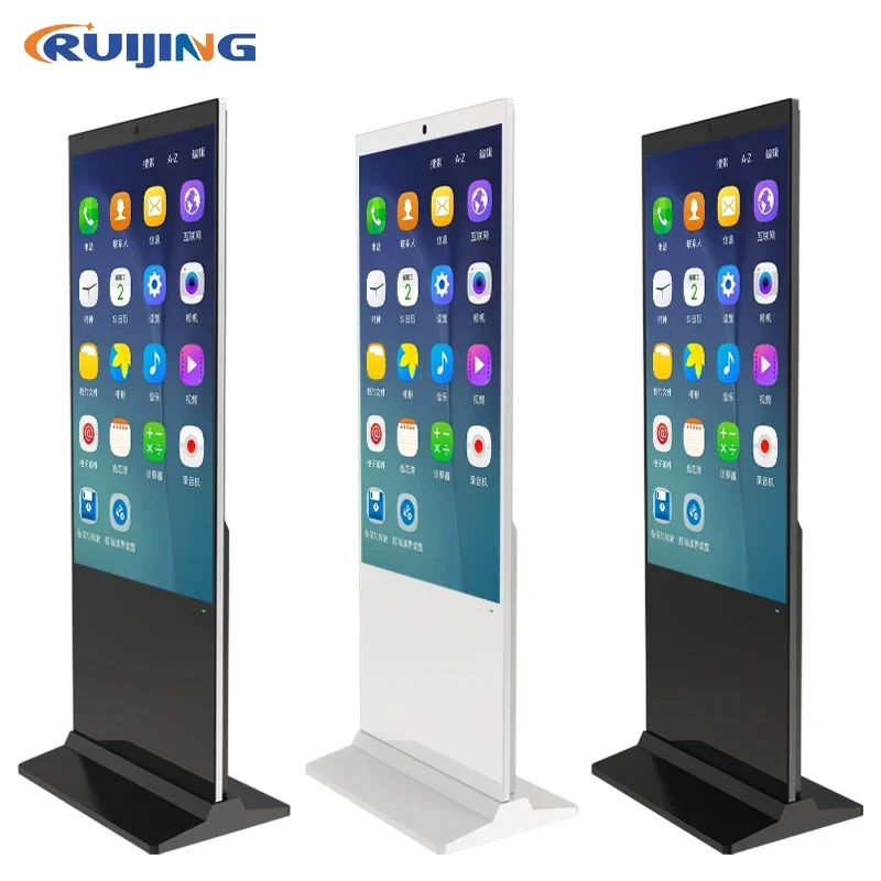 OEM ODM 32 43 49 55 65 inch Android Floor Standing Digital Sigange Touch Screen Kiosk Lcd Advertising Display