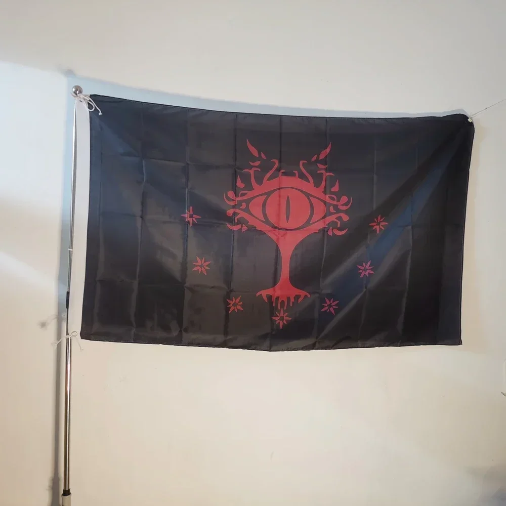 

Eye Of Sauron LOTR Inspired Flag Banner Indoor Outdoor Decor 90x150cm Polyester