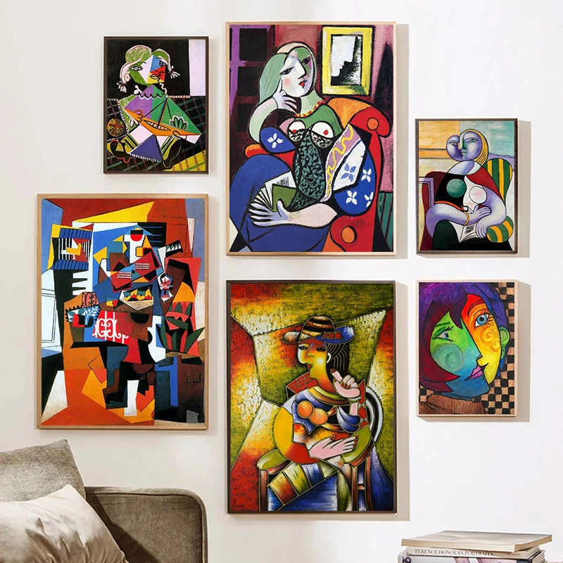 

Famous Picasso Canvas Painting Abstract Graffiti Figure Poster Prints Wall Art Pictures for Living Room Home Decoration