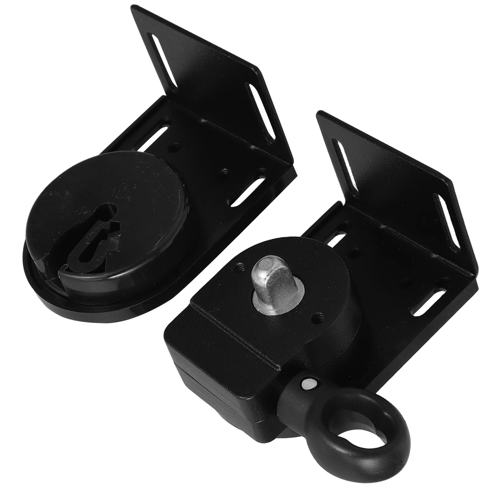 

Heavy Duty Black Outdoor Wind Resistant Roller Blind Support Bracket Universal Replacement Mounting Hardware for Exterior