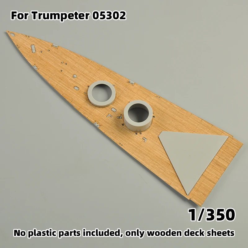 Modell-Upgrade-Teile: Lasergeschnittene Holzdeckplatte mit selbstklebender Ankerkette für TRUMPETER 03710 05302 HMS Hood 1/200 1/350 – Detail 6