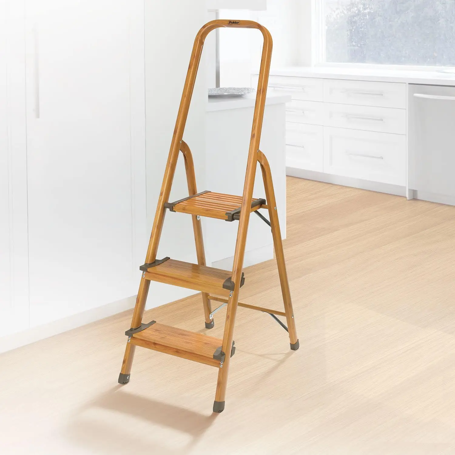 3-Step Ultralight Ladder, Woodgrain