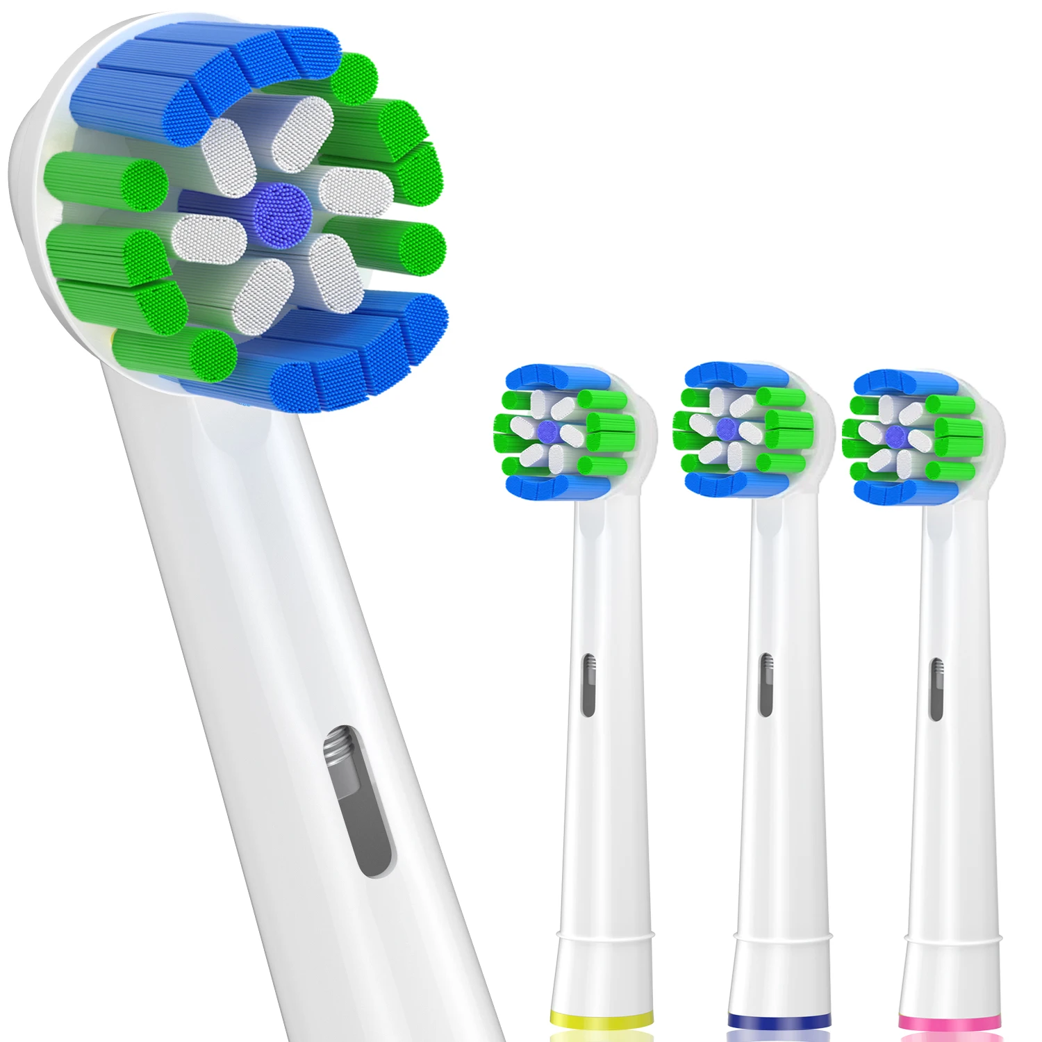 4pcs Precision Replacement Toothbrush Heads Compatible with Braun Oral b 7000/Pro 1000/3000/8000/9600/ 5000 Electric Toothbrush