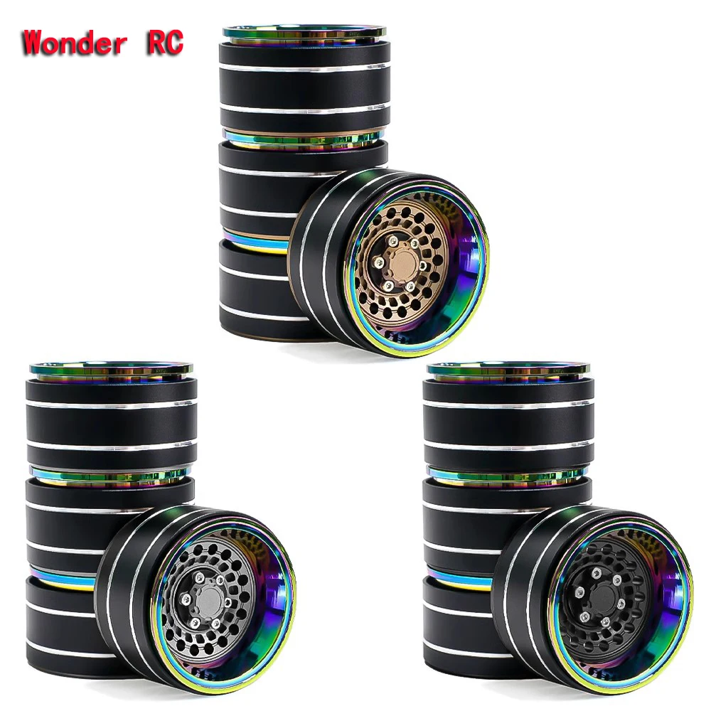 

1,9-дюймовая металлическая гальваническая красочная ступица колеса для 1/10 Trax/as Trx4 Axial Scx10 Rr10 Wraith Rgt Crawler Rc автомобильные аксессуары