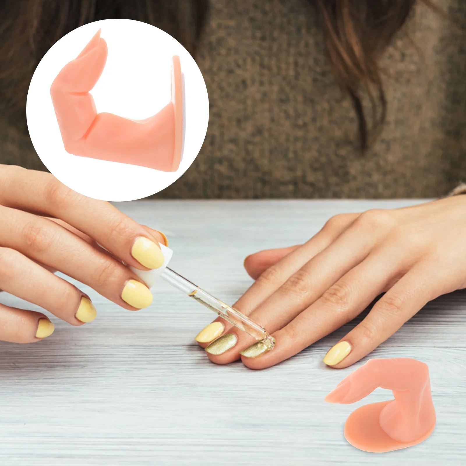 20 piezas dedos postizos para decoración de uñas, molde para práctica de manicura, entrenamiento para principiantes, Material de alta calidad, alta simulación, fácil de usar