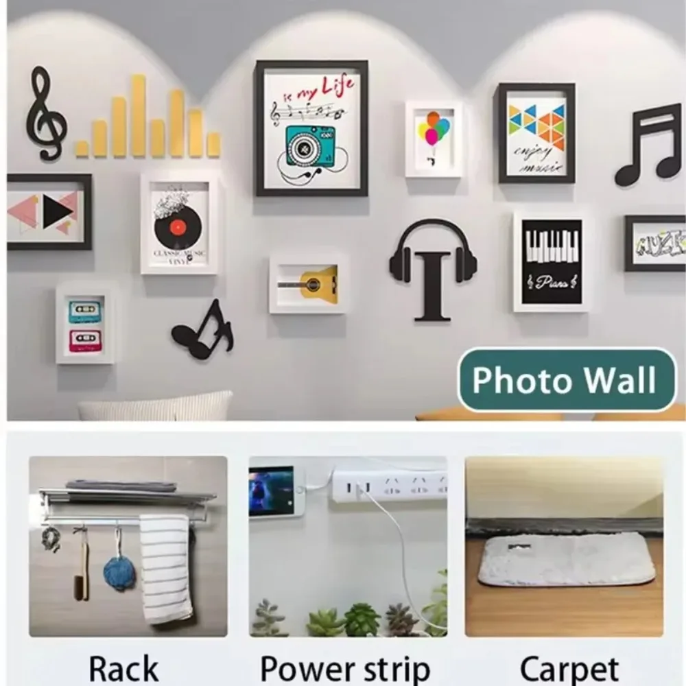 شريط نانو قوي مزدوج الجوانب مقاوم للماء وقابل للإزالة لاصق شفاف للمنزل والمطبخ والمكتب والتعليق على الحائط صور ديكور الحرف اليدوية