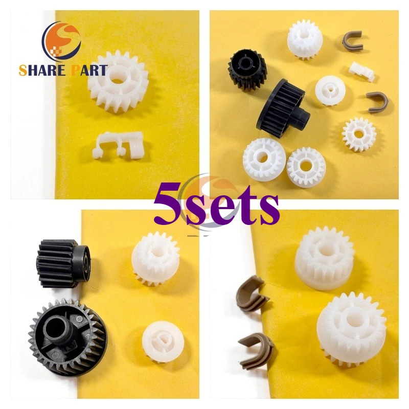 GR-P3015-15T para HP M521 M525 M521DN 521 525 M525DW GR-M525-20T RU5-0958-000 5X Kit de engranaje impulsor de fusor de repuesto RU6-0965-000