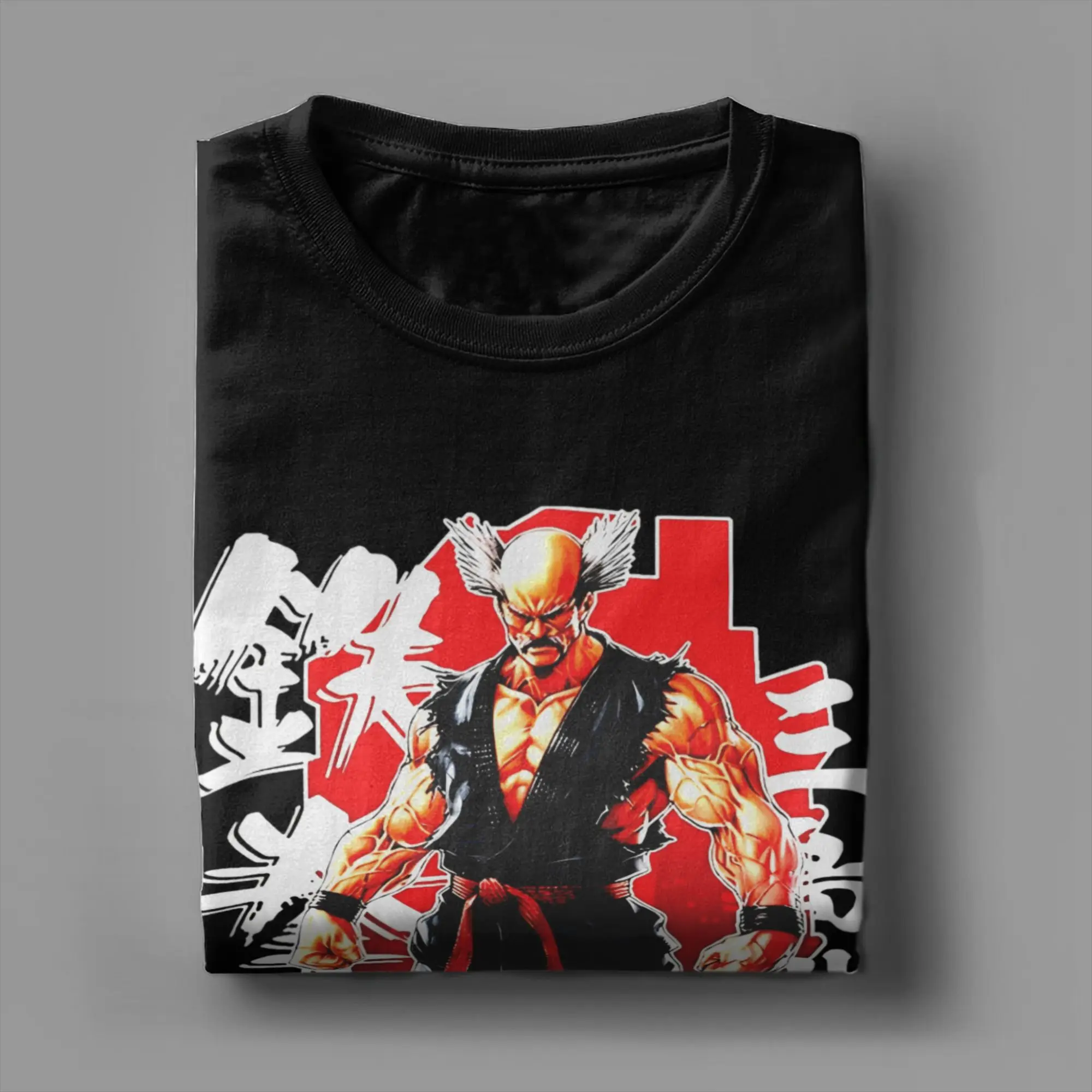 الرجال T-Tekken 8 الملك تي شيرت ملابس القطن الخالص عادية كم قصير الياقة المستديرة تي شيرت 4XL 5XL 6XL تي شيرت