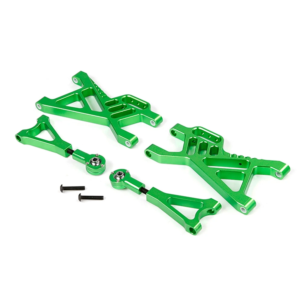 CNC Metal Rear Suspension A Arm Set for 1/5 HPI Rovan KM Baja 5B SS 5T Rc Car Toys Parts,Green