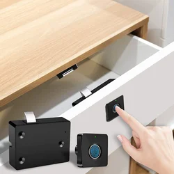 Smart Lock Drawer Cabinet Biometric Fingerprint Lock Home Keyless Electronic Lock Unlock Residential Security Protection