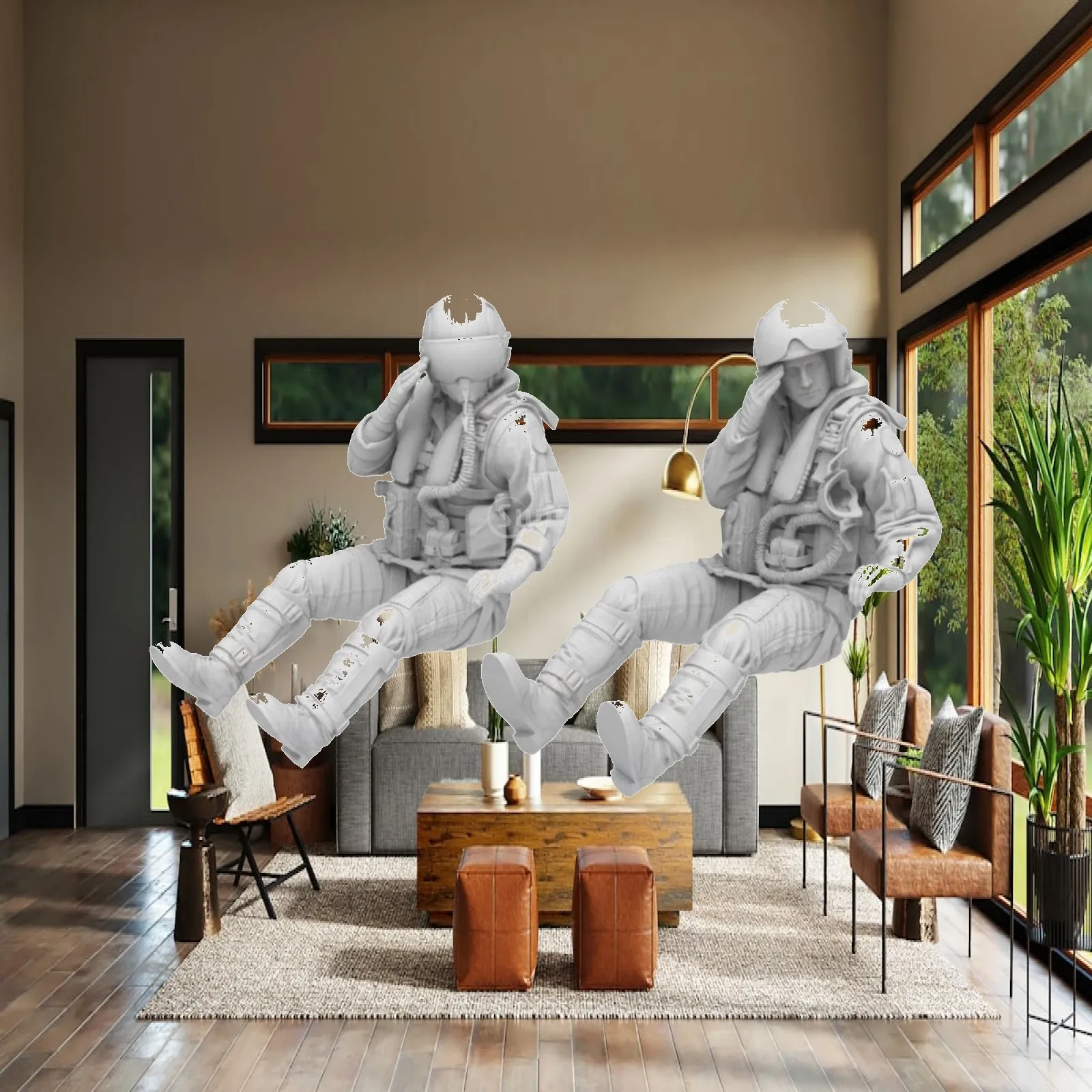 2-figuras-de-oficiales-de-deteccion-de-alta-intrincidad-figuras-3d-de-tripulacion-de-jet-sentadas