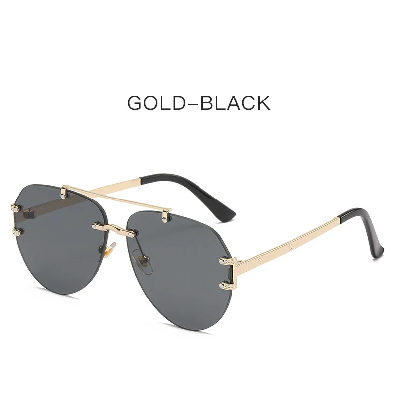 Suglau hochwertige Luxusmarke Damen ovale Sonnenbrille klassische Metall Anti-UV-Fahr sonnenbrille Mode Herren Casual Shades – Detail 6