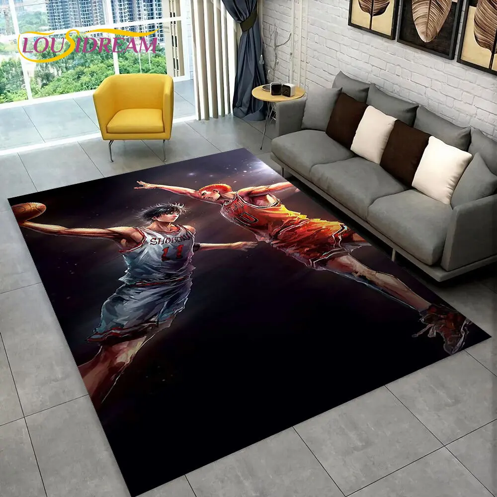 

Slam Dunk Japan Anime Cartoon Area Rug,Carpet Rug for Living Room Bedroom Sofa Doormat Decoration, Kids Play Non-slip Floor Mat