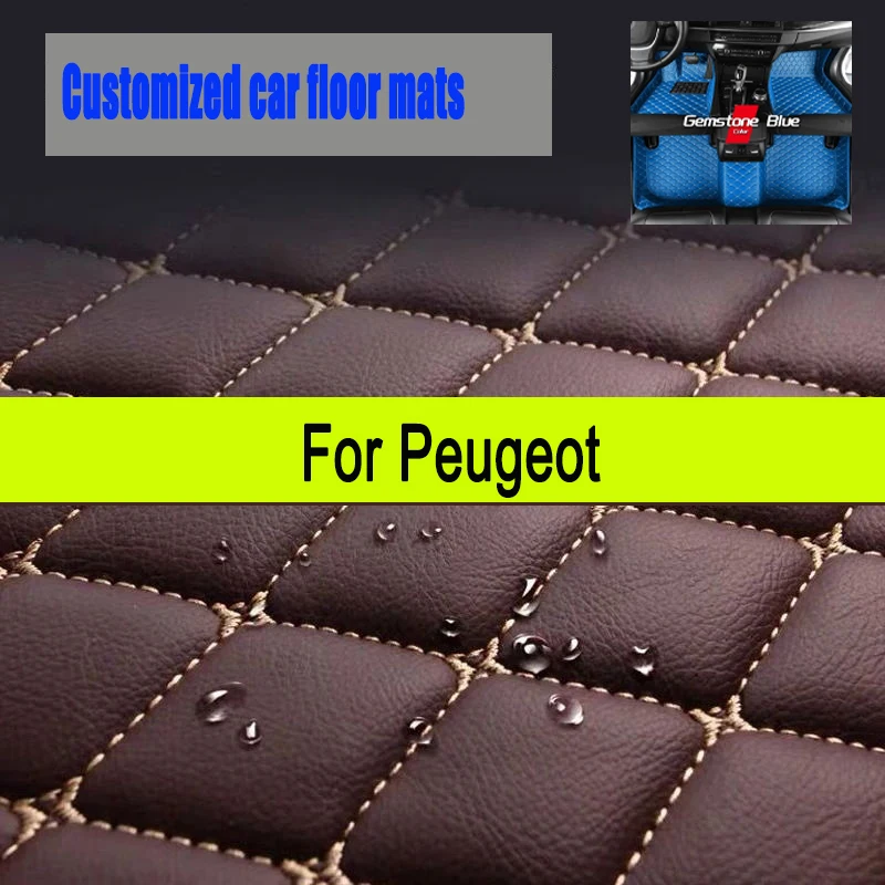 

Изготовленные на заказ автомобильные коврики для Peugeot 2008 2014-2019 3008 4008 2017-2023, аксессуары для интерьера