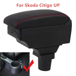 Armrest Box for Skoda Citigo UP for VW Up Car Centre Console Storage Box USB LED