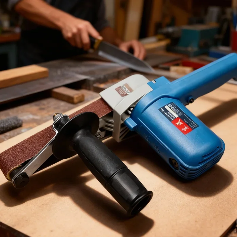 550W Multifunctional Belt Polishing Machine Mini Sanding Grinder 30×533 Belt Sander Micro Polishing Tool for Metal Woodworking