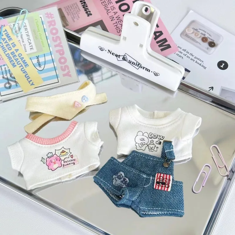 

Симпатичная хлопковая кукольная одежда 10 см - очаровательный мини-школьный комплект на подтяжках для кукол 10 см, игрушки, милые игрушки для девочек, игрушки