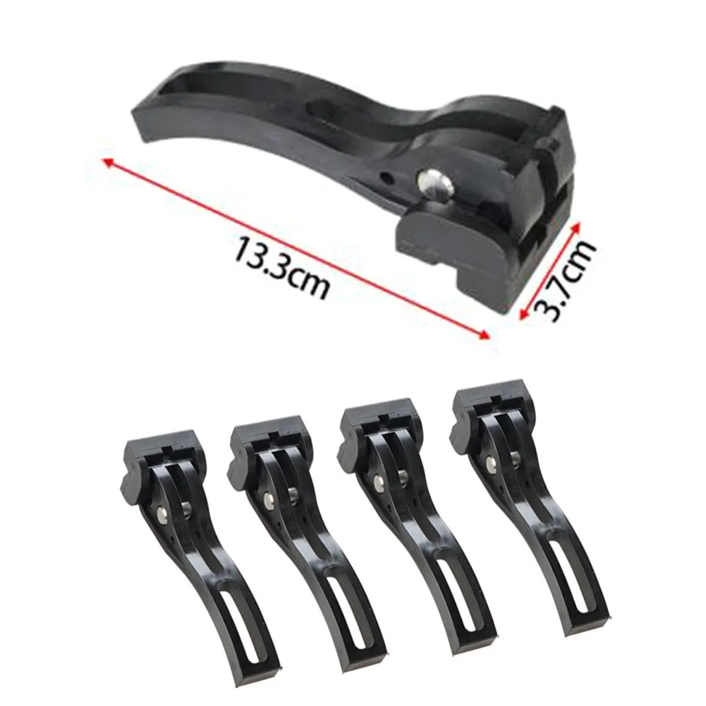 

Truck Bed Cover Clips Set 4PCS Aluminum Alloy Compatible with For Hard Folding Soft Folding Cargo Covers 17x10x5.5cm Black