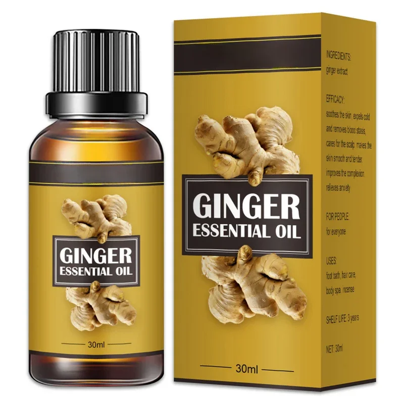 Natural Ginger Oil Slimming Essential Oils Fat BurnThin Leg Waist Slim Massage Oil Full Body Slim Plant Massage Oils Anti Aging