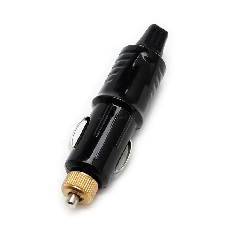 Plugue para isqueiro conector masculino para tomada carro, adaptador 12-24v 180w