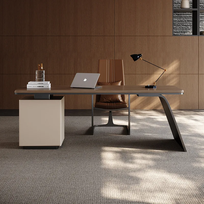 High-end solid wood desk, home study desk, integrated computer desk