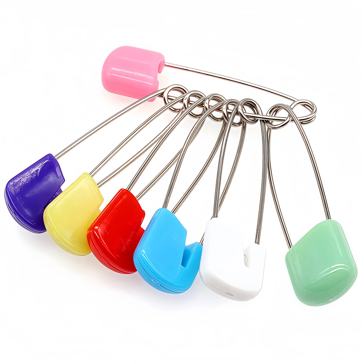 10/20PCS Safety Pins 4/5.4cm Plastic Head Safety Locking Brooch Pins Needle for Cloth Baby Diaper Nappy Sewing Accessory Markers