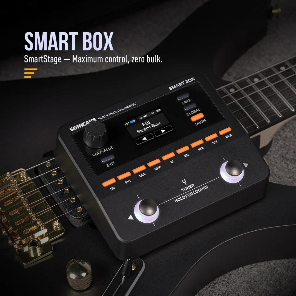 SONICAKE Smart Box Multi-Effects Processor for Guitar Bass 130+