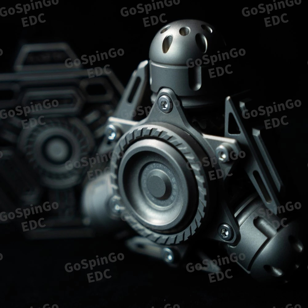 HZL EDC チタン製フィジェットスピナー、アーマーオープニング用ハンドフィールリンケージ、大人向けフィジェットトイ、オープンネイルジャイロ、不安解消グッズ