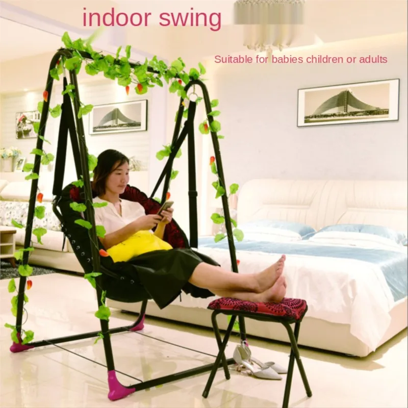 Apartment Balcony Glider Single Outdoor Swing Indoor Baby Cradle Office Lunch Break Swing Glider K-STAR Dropshipping