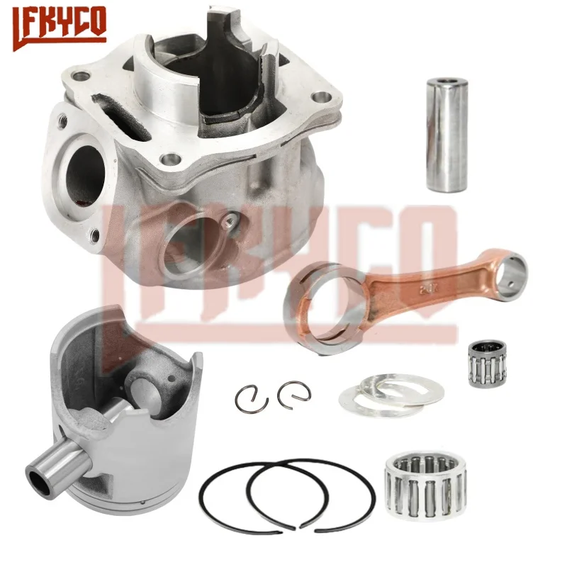 Motocykl 56.4mm Cylinder Beczka Tłok Zestaw korbowodu Silnik 125CC dla Yamaha TZR125 TZR 125 DT125R TDR125 3MB00 Motoblock