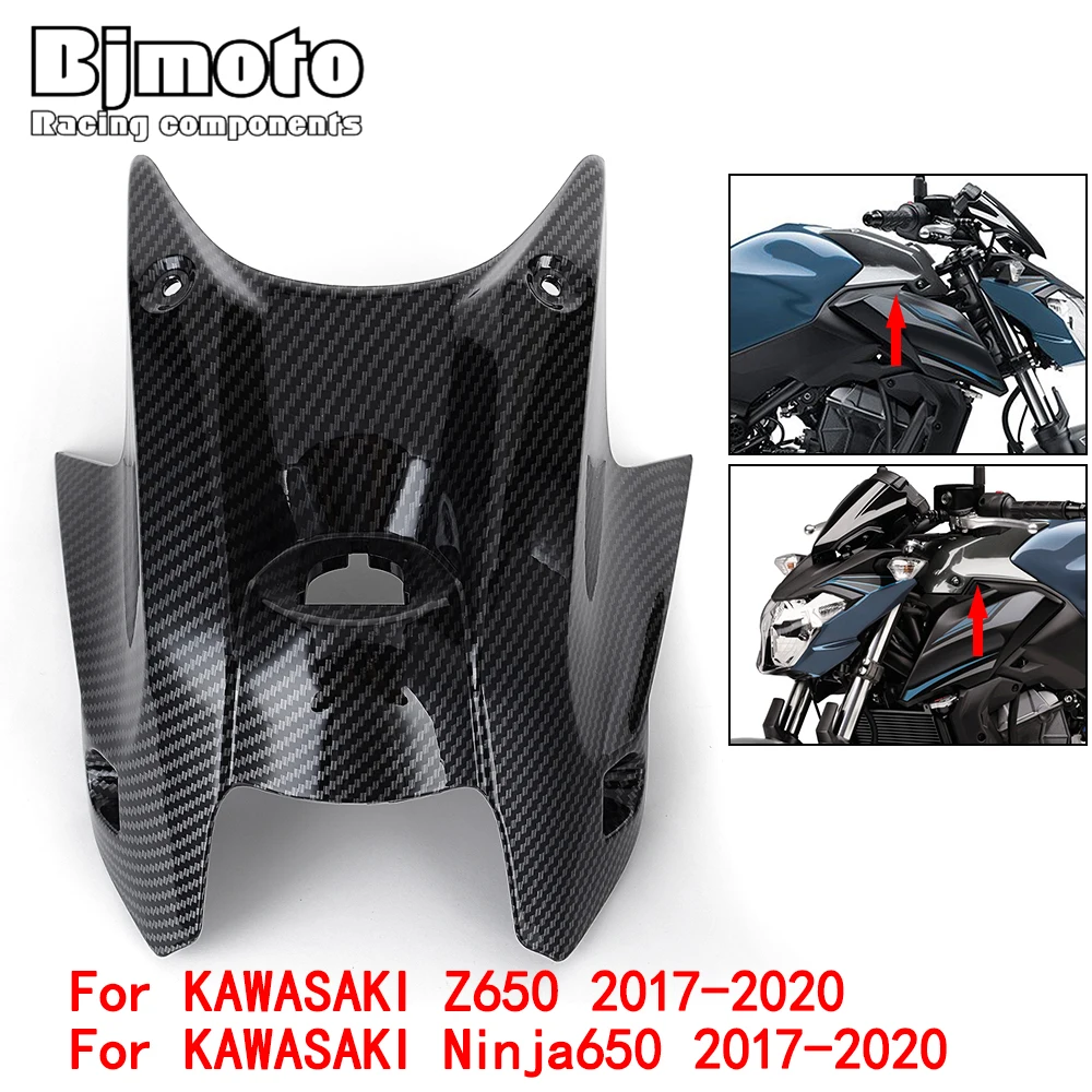 

Motorcycle Accessories Carbon Fiber Oil Fuel Gas Tank Cover Guard Protection For KAWASAKI Z650 Ninja 650 2017 2018 2019 2020