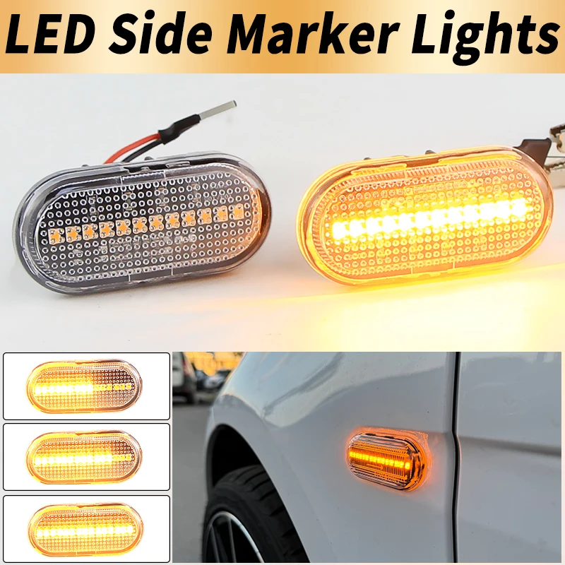 2PCS LED Turn Signal Lights Canbus For Smart Fortwo 453 2014-2018 For Opel Movano 1999-10 Vivaro Combi Kasten ​Side Marker Lamps