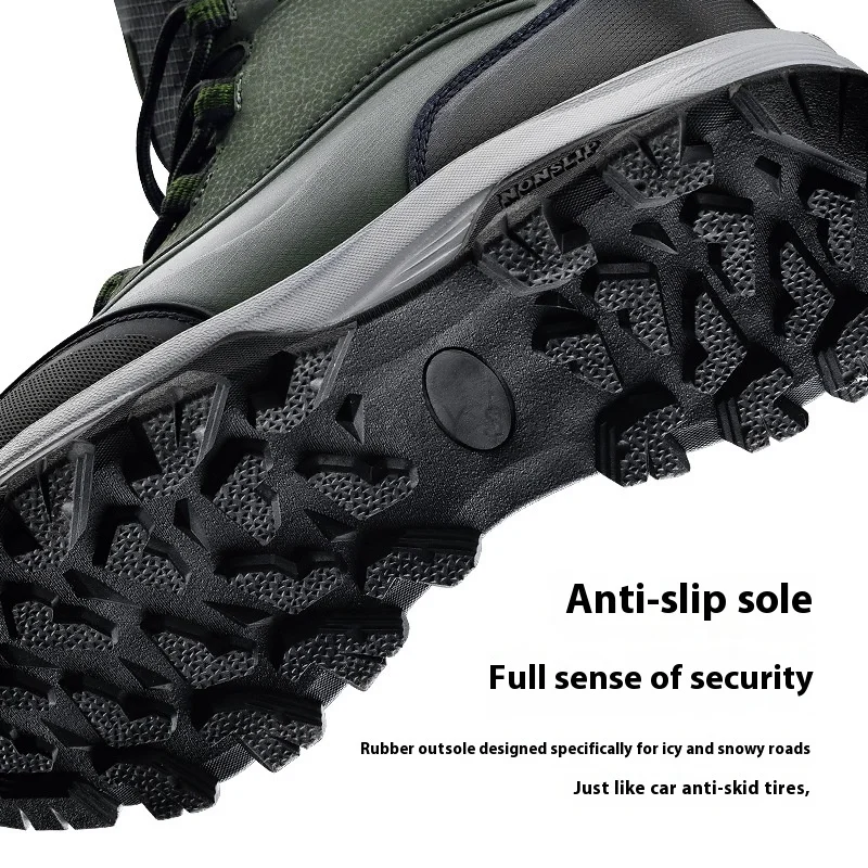 2025 جديد الرجال أحذية الثلوج مقاوم للماء عدم الانزلاق أحذية أفخم الدافئة الباردة واقية الرجال أحذية الشتاء الرياضة في الهواء الطلق أحذية التنزه رجل