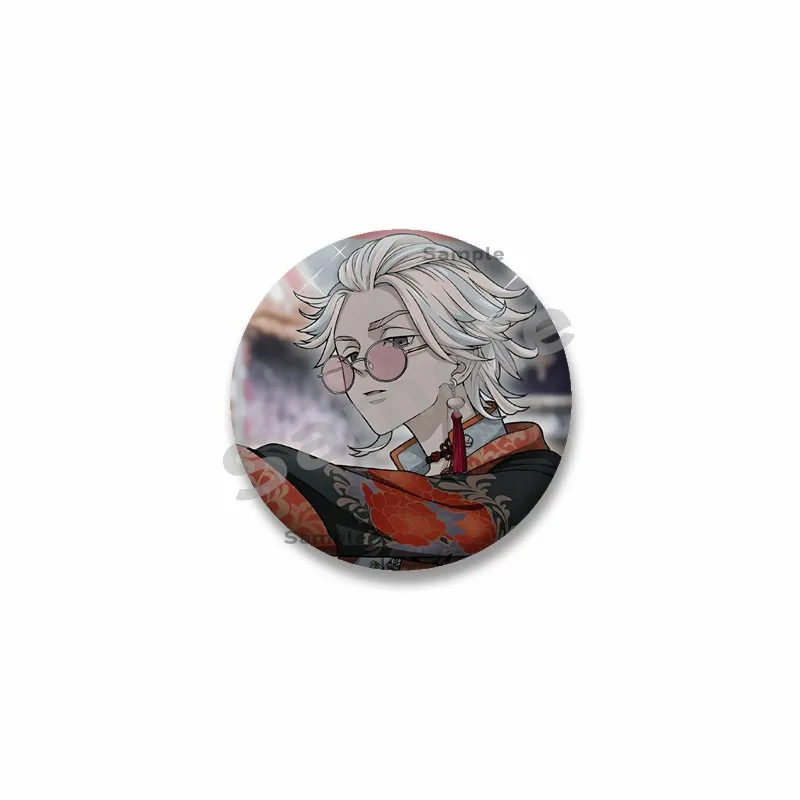 Cartoon Tokyo Revengers Chibi Brooch Custom Anime Izana Kurokawa Manjiro Sano Coin Badge Jewelry Lapel Pins Hat Bag Accessories