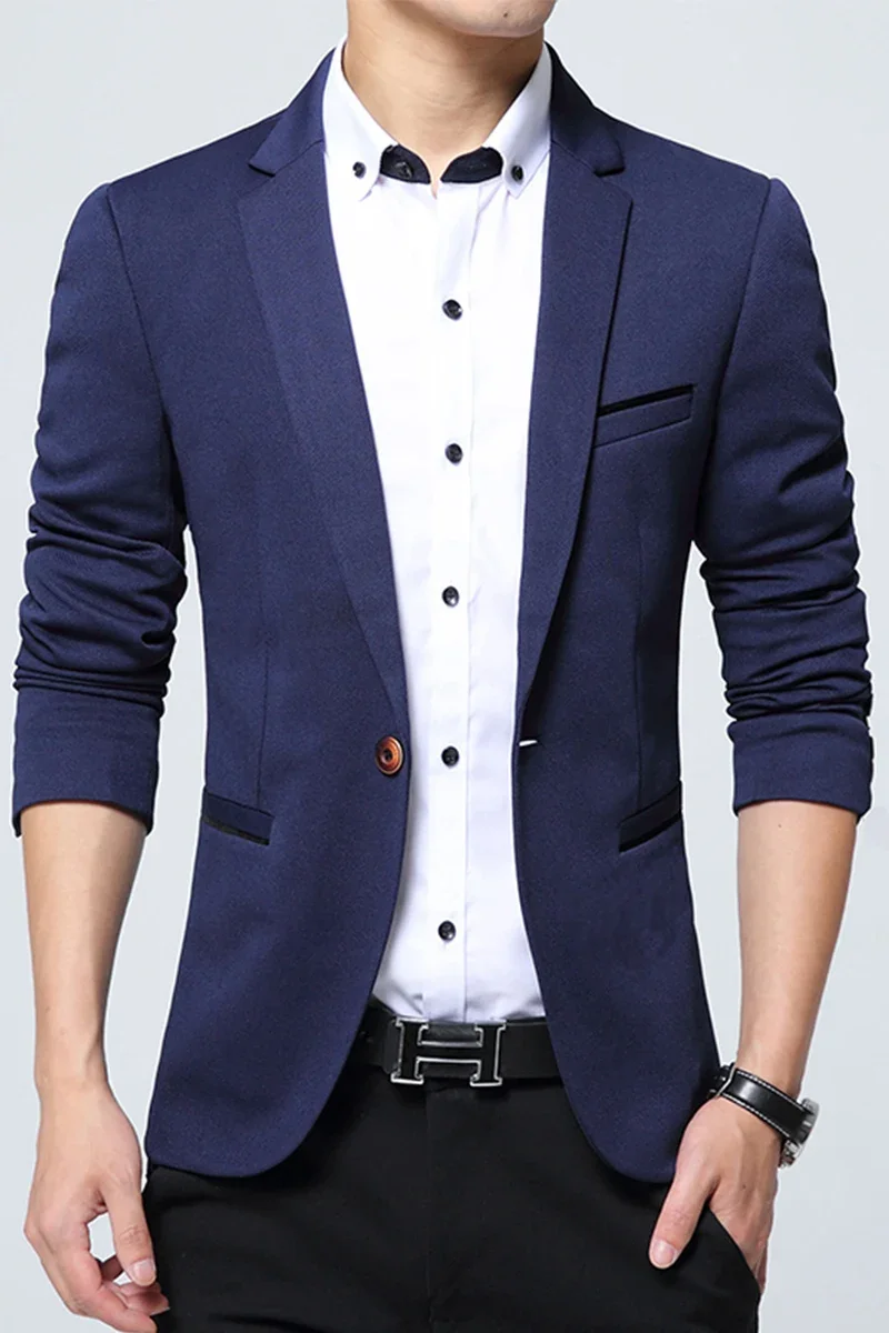 Autumn and Winter Explosions Single West Five-color Large Size Suit Black