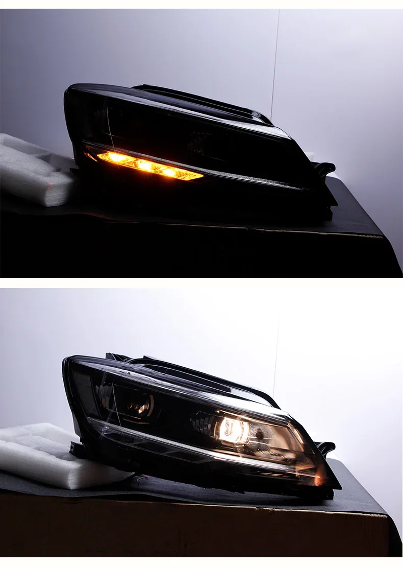 

Headlight assembly for Volkswagen vw Lamando 15-19 LED daytime running light streamer turn signal headlamp car accessories