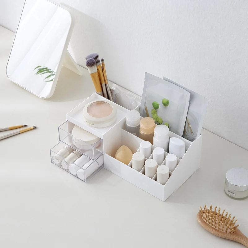 Desk Storage Box, Dressing Table Storage Box, Office Supplies, Bathroom Counter Or Dressing Table