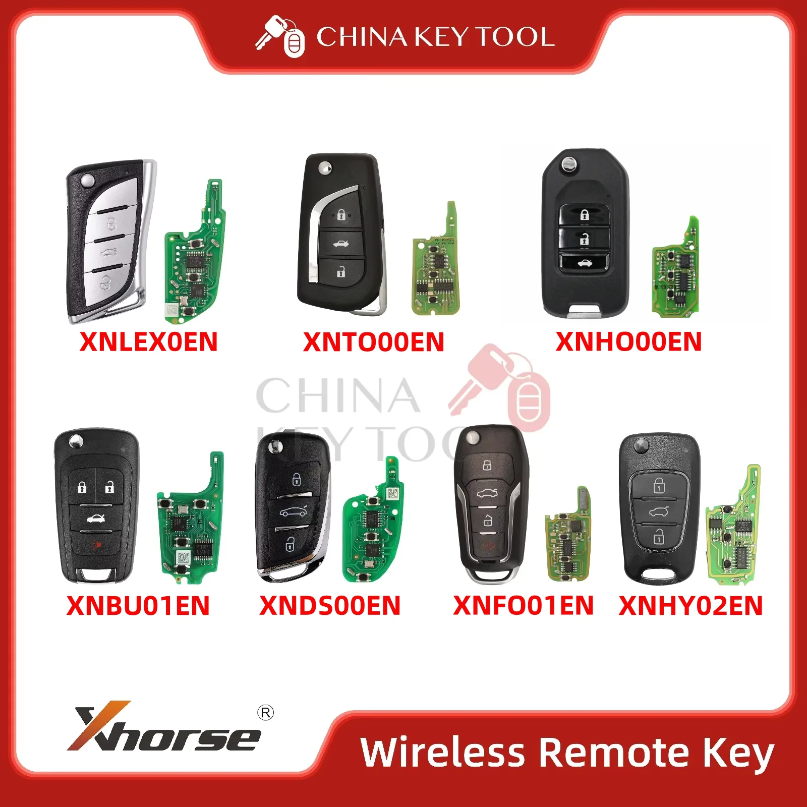 

Беспроводной дистанционный ключ Xhorse XNBU01EN XNDS00EN XNFO01EN XNHO00EN XNHY02EN XNLEX0EN XNSZ01EN XNTO00EN